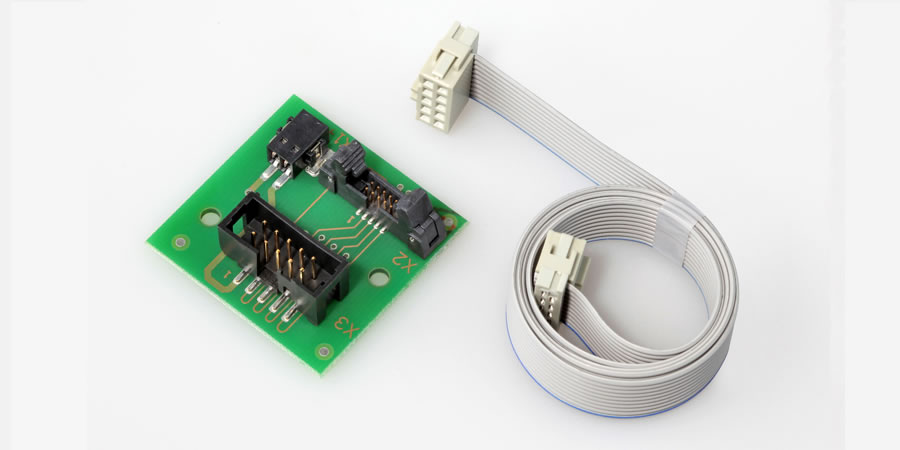 Adapter Encoder-Stecker 1.27 mm Raster auf 2.54 mm Raster (DIN 41651)