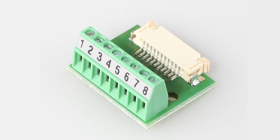 Adapter Flexprintstecker 11-polig auf Schraubklemmen 8-polig